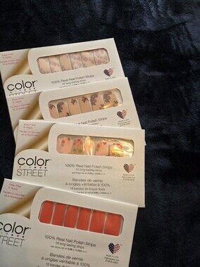 Color Street Peach & Pink Floral and Citrus Nail Strips